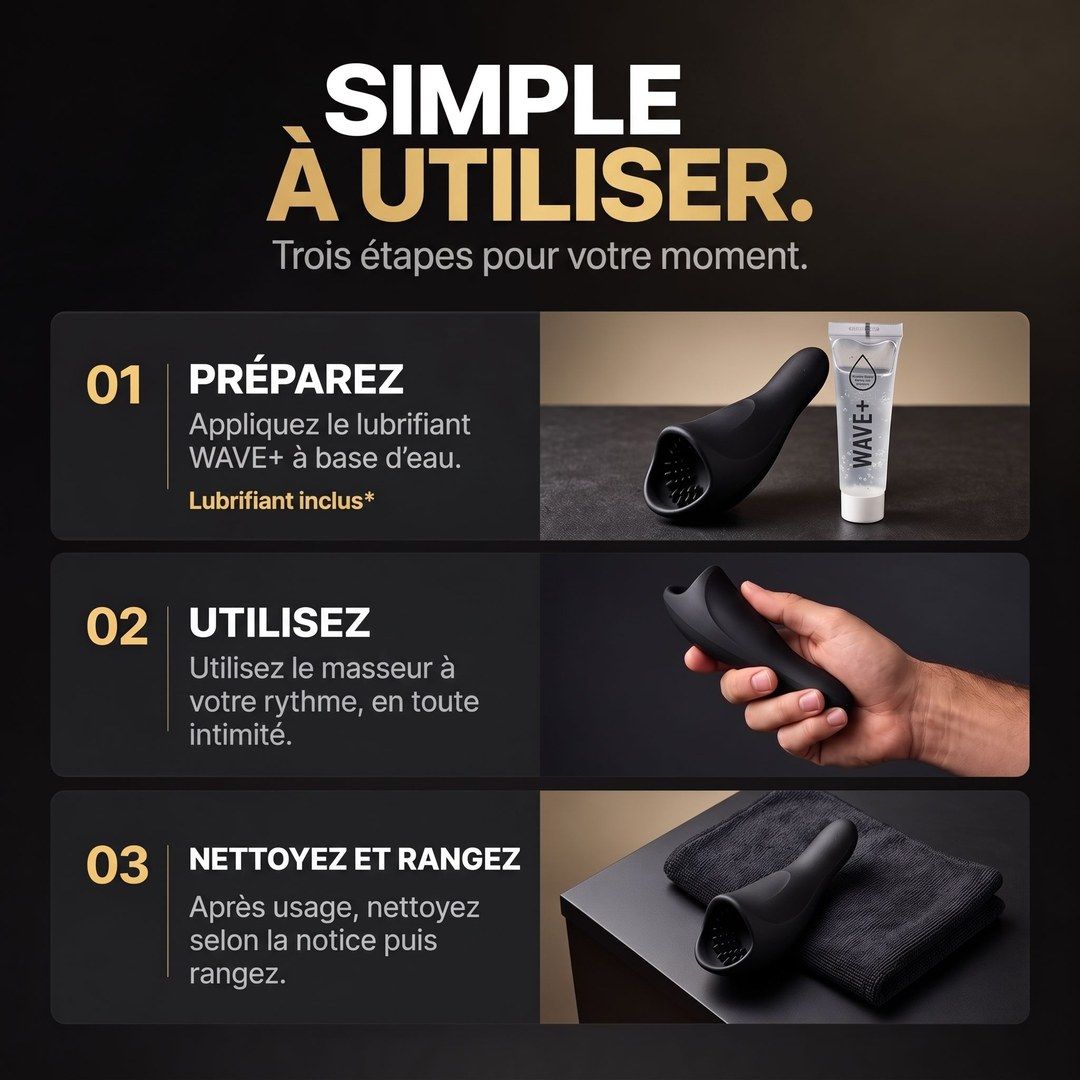 WAVE+ simple à utiliser en 3 étapes